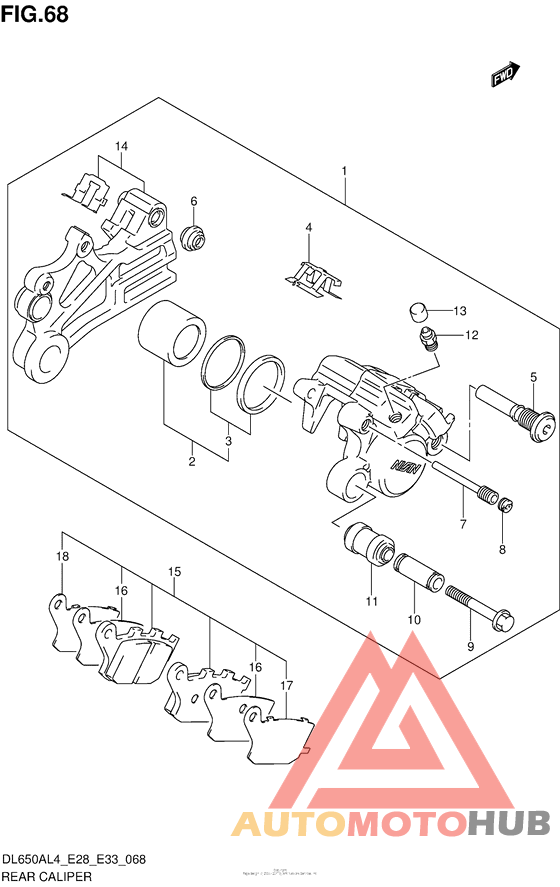 Задний суппорт