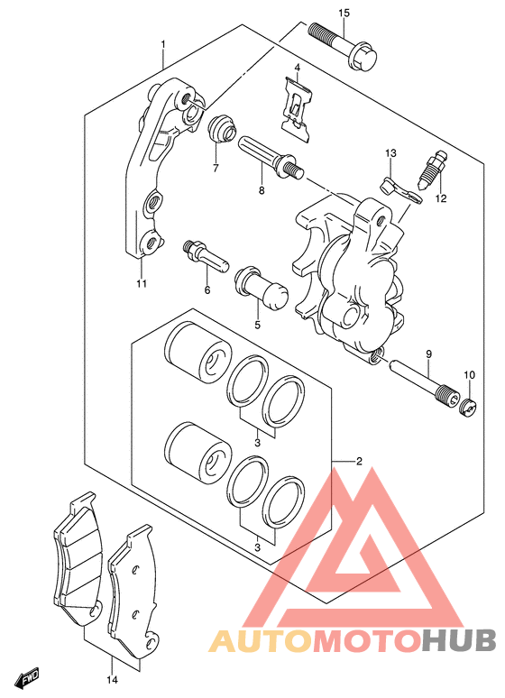 Передний суппорт