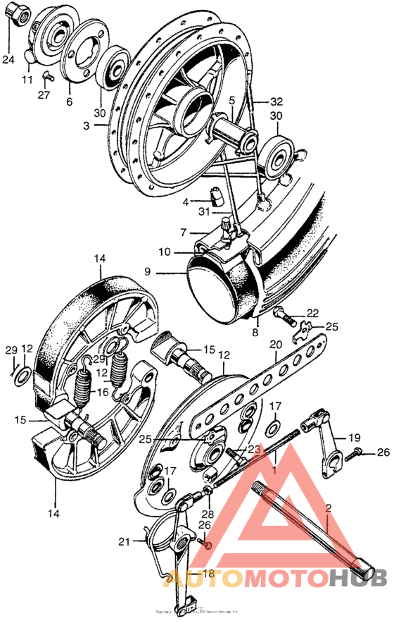 Переднее колесо