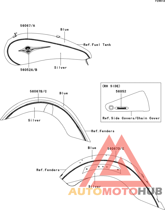 Decals(a6f)(blue/silver)
