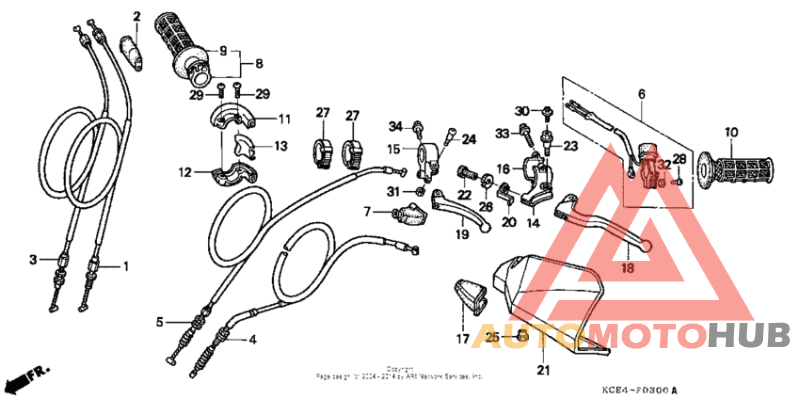 Handle lever + cable
