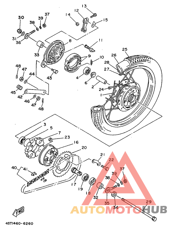 Переднее колесо