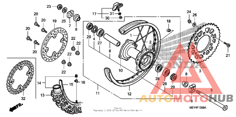 Переднее колесо