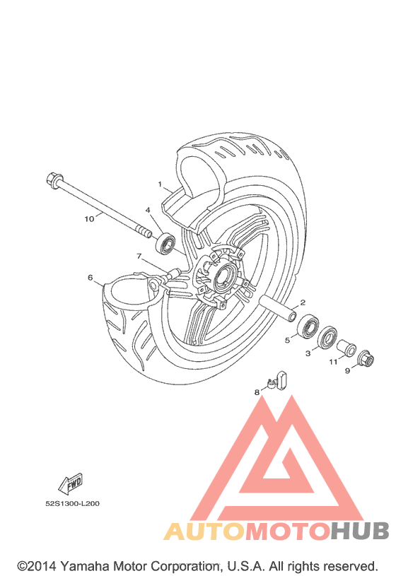 Переднее колесо