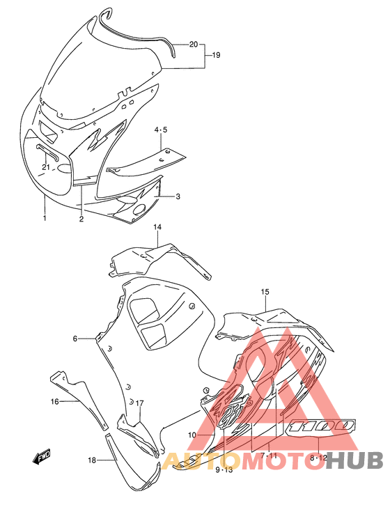 Cowling body