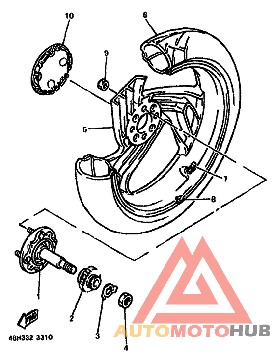 Переднее колесо