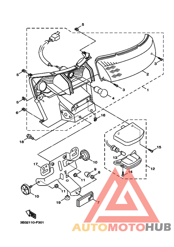 Taillight unit ass`y