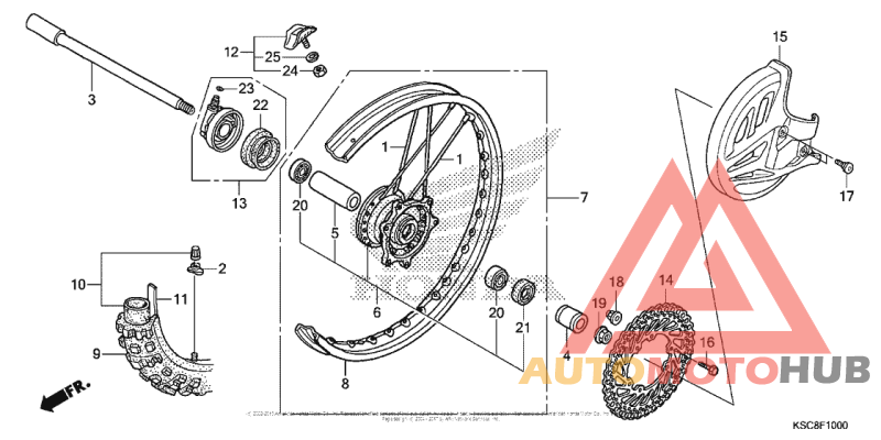 Переднее колесо