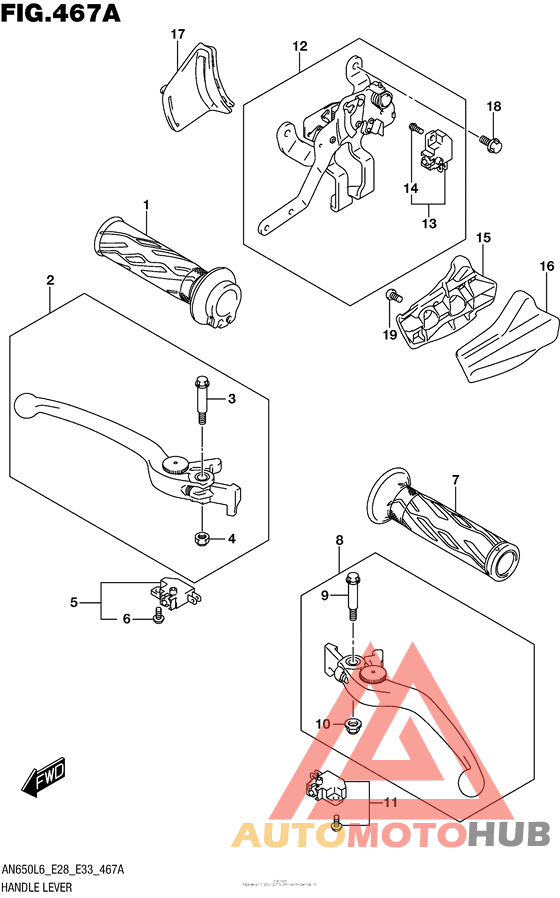 Handle Lever (An650L6 E33)