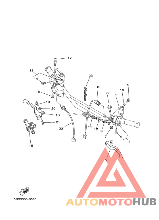 Handle switch. lever