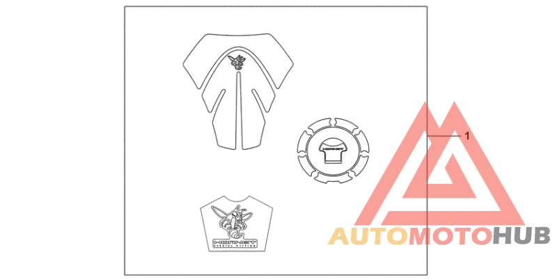 Tank pad/fuel filler cap