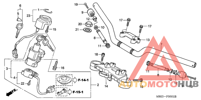 Handle pipe/top bridge