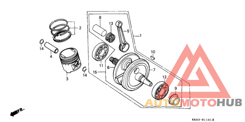 Crankshaft/piston/ balancer
