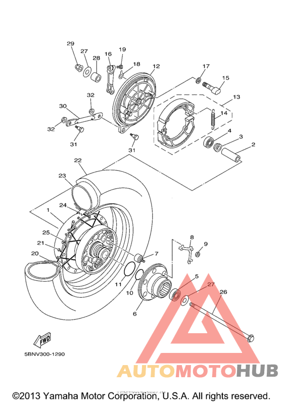 Переднее колесо