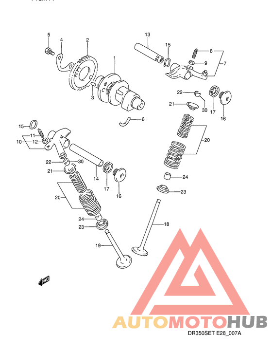 Распределительный вал-клапаны