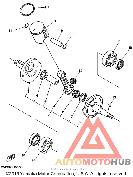 Crankshaft-piston