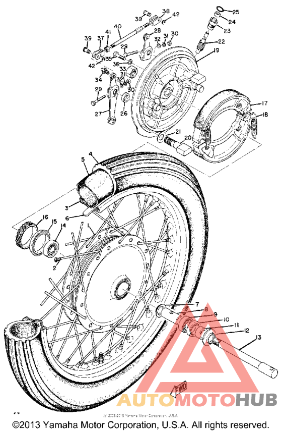 Переднее колесо