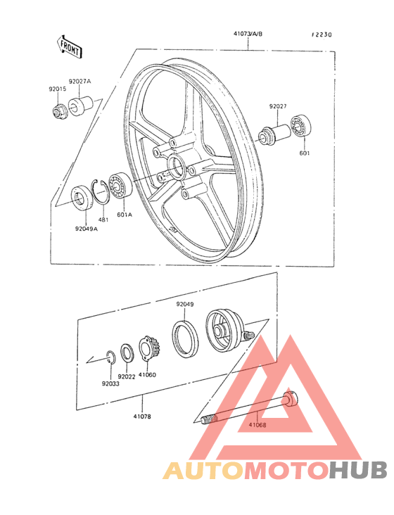 Переднее колесо
