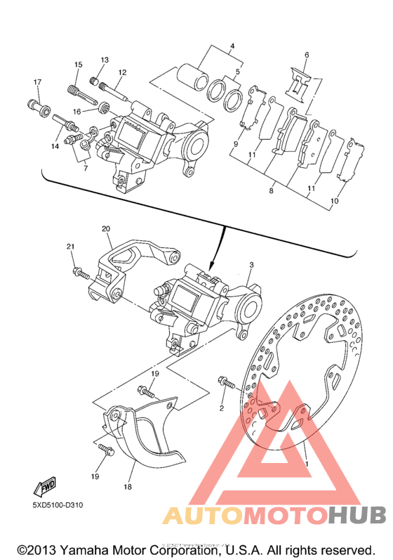 Задний суппорт