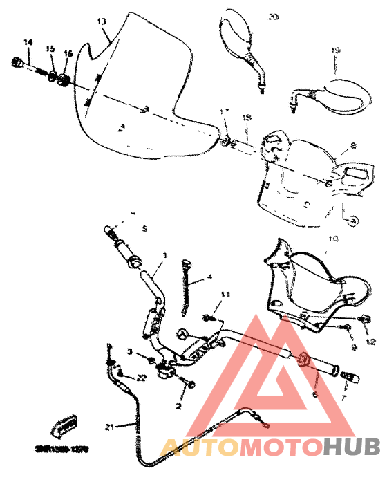 Steering handle. cable