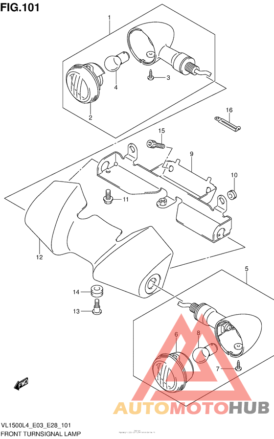 Front Turnsignal Lamp (Vl1500Bl4 E33)