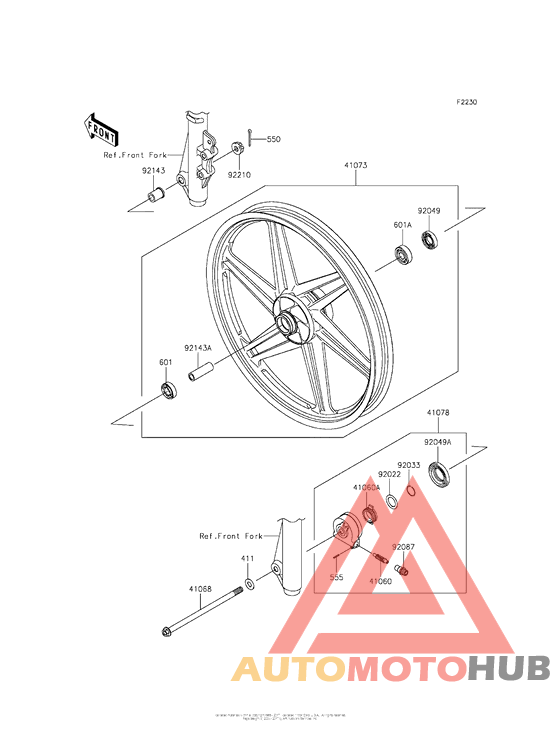Переднее колесо
