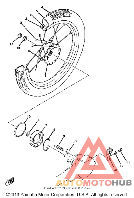 Переднее колесо