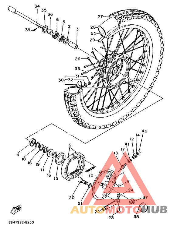 Переднее колесо