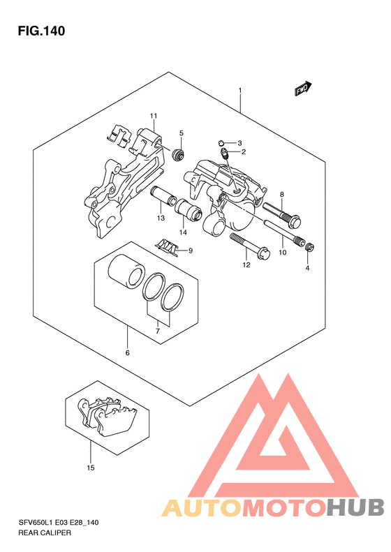 Задний суппорт