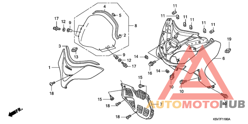 Front cover/windscreen