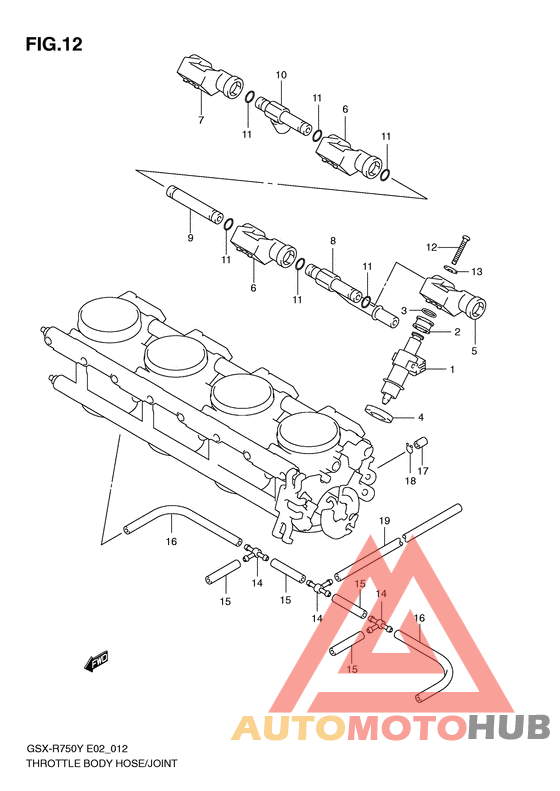 Throttle body hose/joint