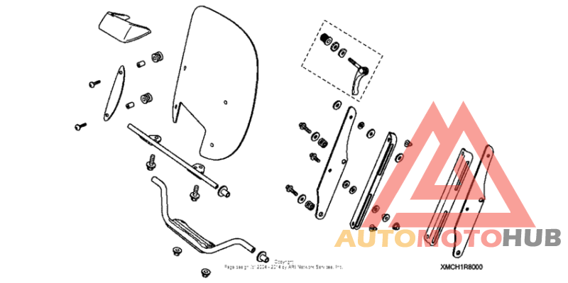 Windshield adjustable