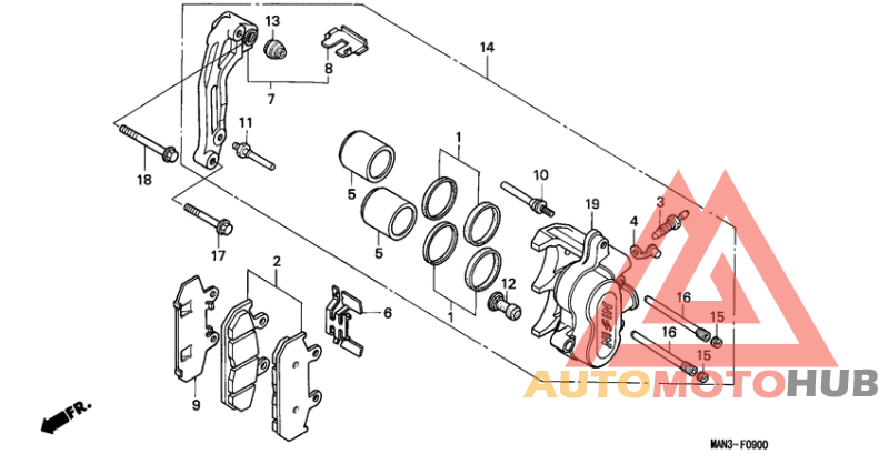 Передний суппорт