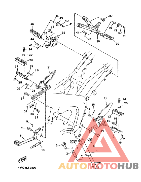 Stand. footrest