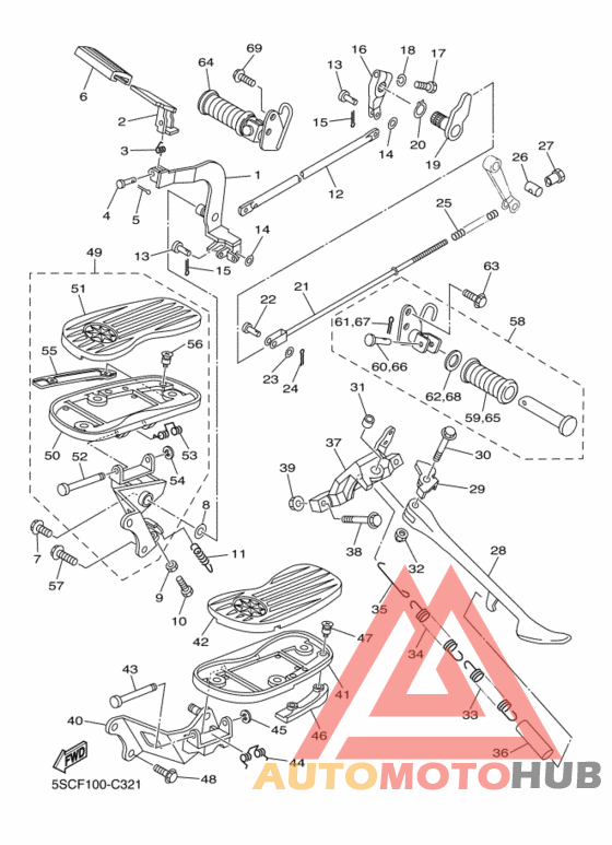 Support & repose pied