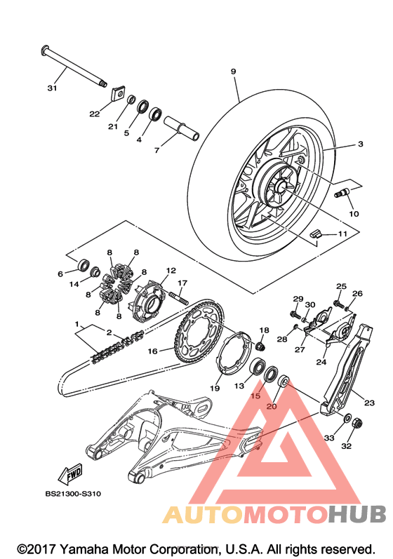 Переднее колесо