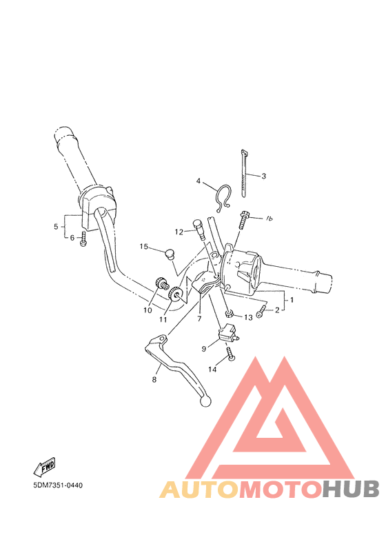 Handle switch. lever