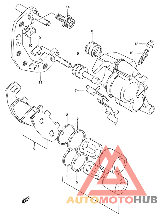Передний суппорт