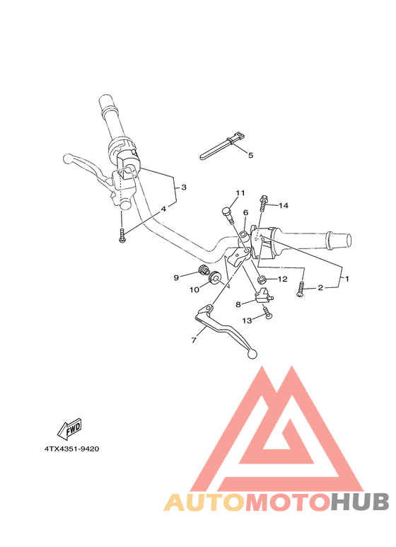 Handle switch. lever