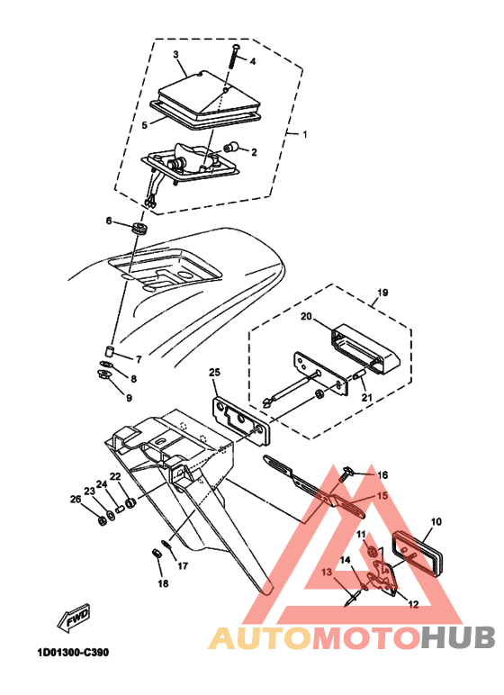 Taillight unit ass`y