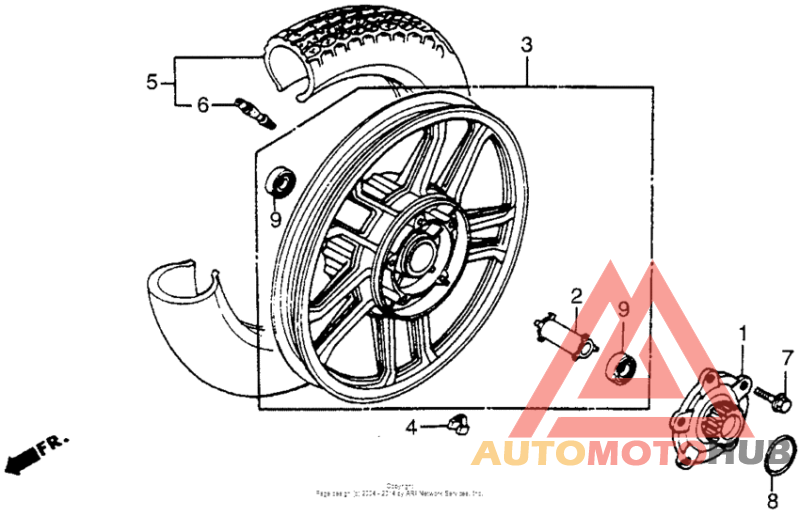 Переднее колесо