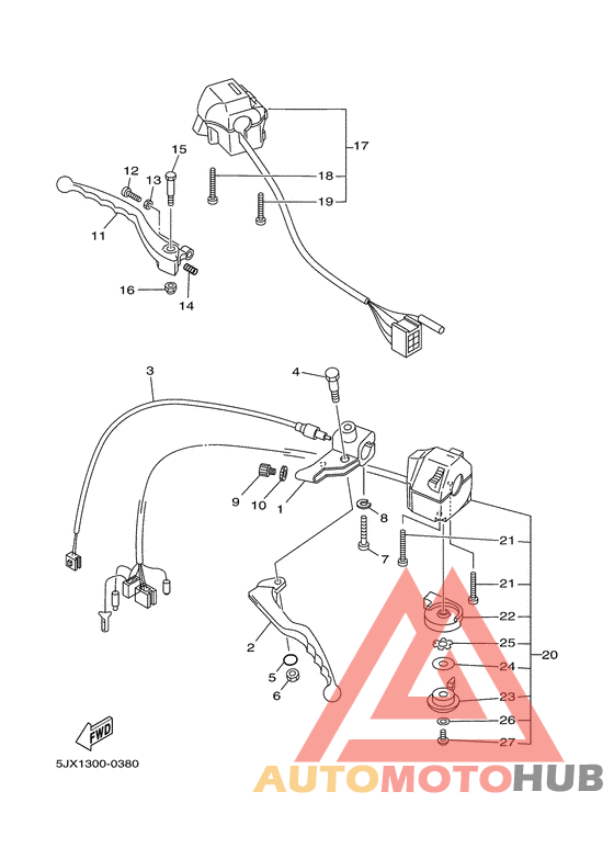 Handle switch. lever