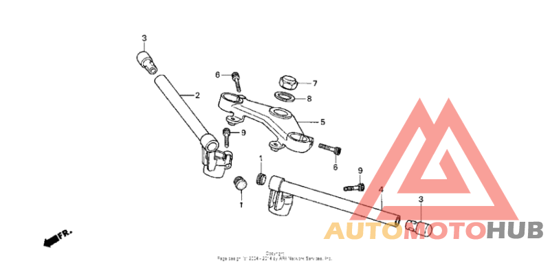 Handlebar + top bridge