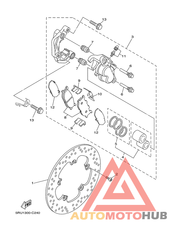 Передний суппорт