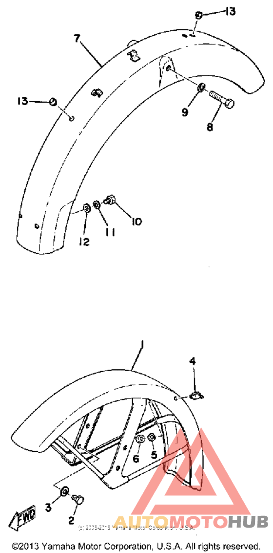 Front fender - rear fender