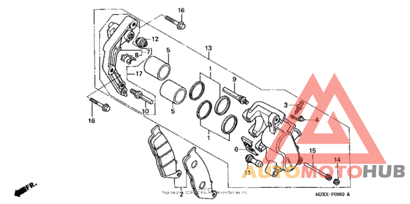 Передний суппорт