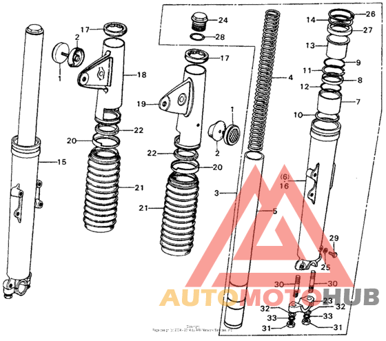 Front shock absorber k3-k4