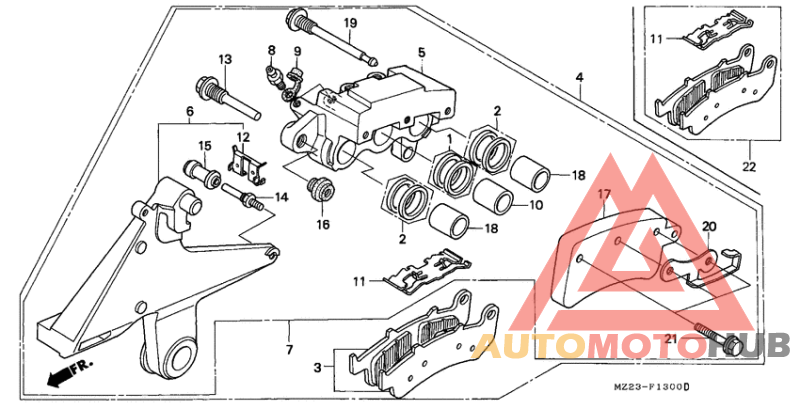 Задний суппорт