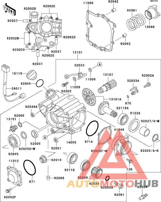 Front bevel gear(1/3)