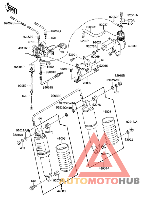 Air pump/shock absorbers
